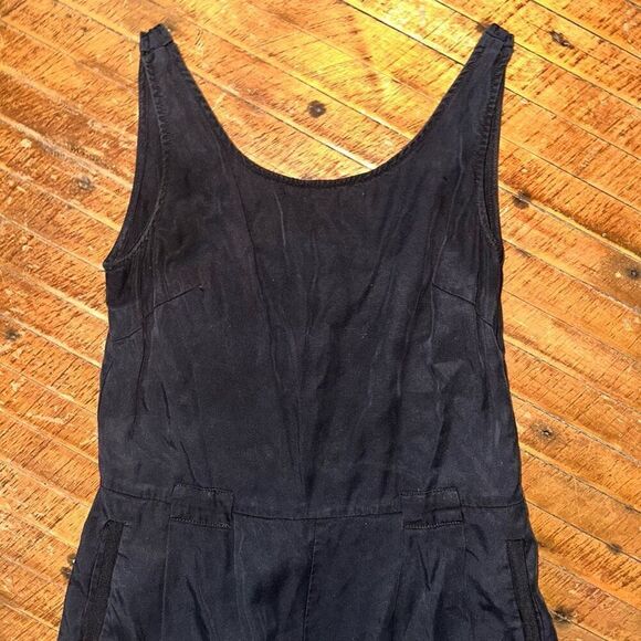 Frnch Paris black scoop neck wide neck lightweight jumpsuit - Picture 2 of 5